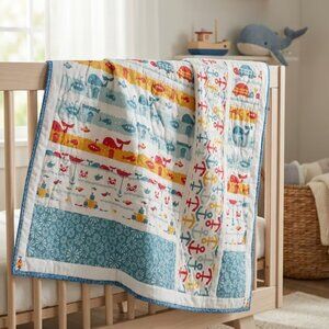 Kid's Turtles, Whales & Submarines Quilt